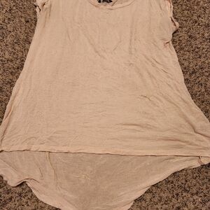 Signature Studio Light Tan Short Sleeve Top